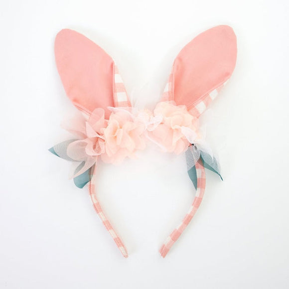 Gingham Bunny Headband by Meri Meri