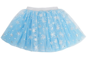 Blue Silver Sparkle Snowflake Tutu by Sparkle Sisters