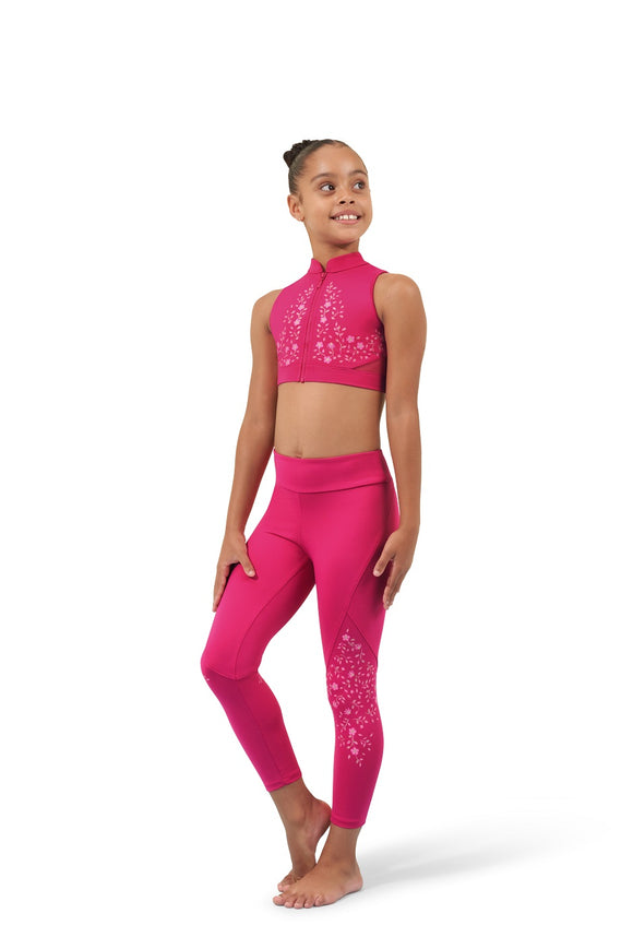 Flowering Vine Crop Top CZ9355 by Bloch