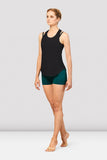 Ladies Bordeaux Mesh Tie Back Tank Top FT5232 by Bloch