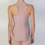 Antique Rose Contour Zip-Up Leotard by Bullet Pointe