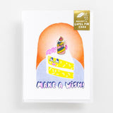Card and 22 Karat Lapel Pin Sets Birthday Candle Make a Wish