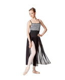 Mesh Slit Sheer Skirt Keira LUB269 by Lulli Dancewear