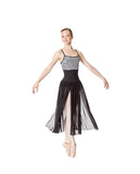 Mesh Slit Sheer Skirt Keira LUB269 by Lulli Dancewear