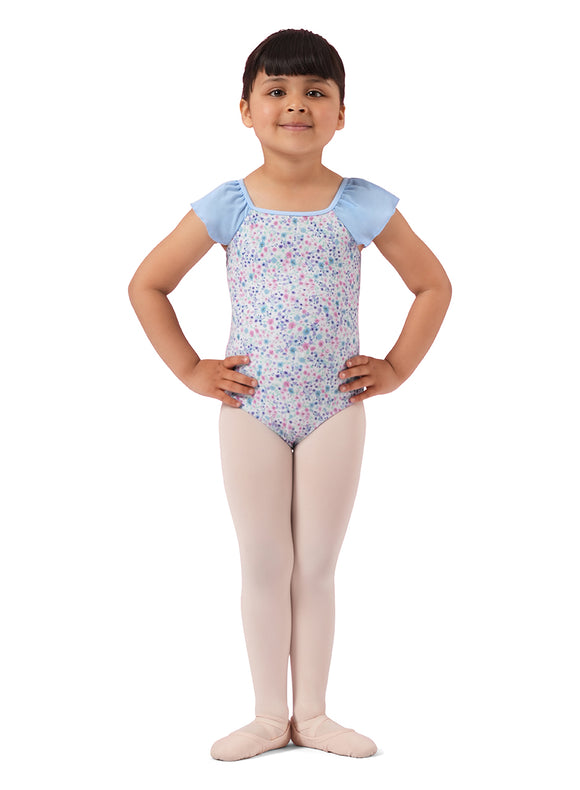 Floral Frill Sleeve Tutu Leotard M1556C by Mirella