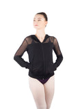 Midori Zippered Hoodie by Ballet Rosa