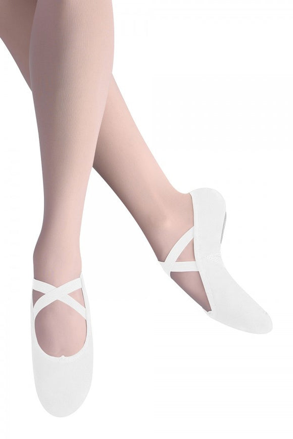 Leo Arabesque Canvas Ballet Slipper- Women LS2305L WHT White