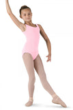 Bloch Wide Strap Round Neck Tank Leo- Child CL5405 LPK Light Pink